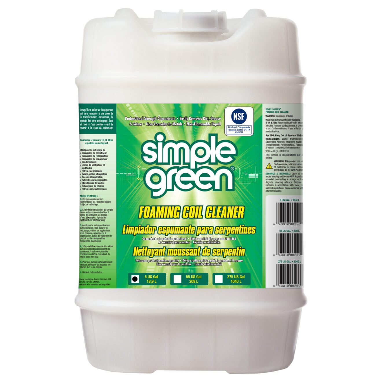 Simple Green® Coil Cleaner. 5 Gal. Simple Green