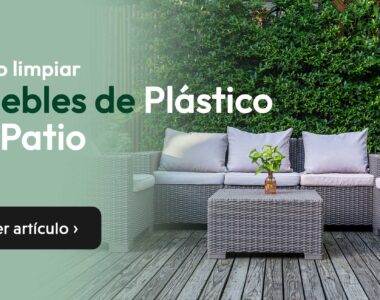 limpiar muebles de plastico de patio